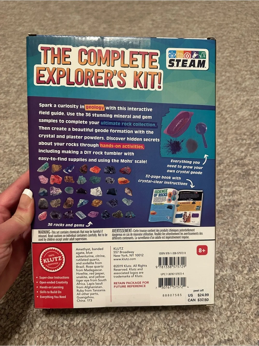 Klutz: Maker Lab: Rocks, Gems & Geodes